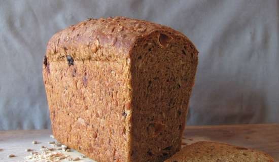 Bread Swedish with seeds and dried fruits