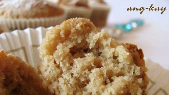 Muffin di grano saraceno e noci