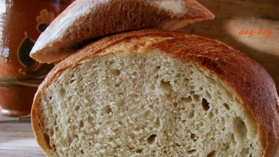 Pane lievito di frutta con farina di mais e segale