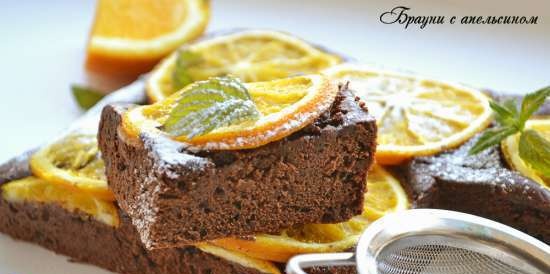 Brownie con naranja