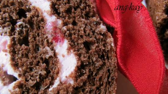 Chocolate sponge roll