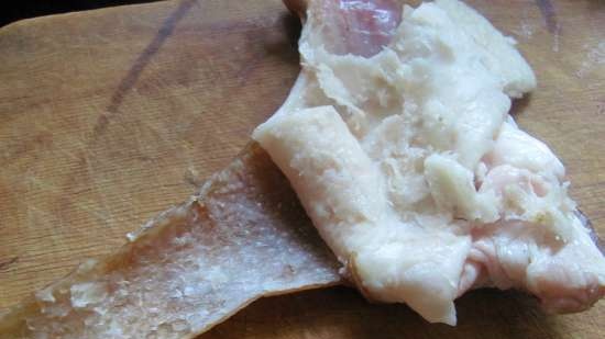 Schwartenblock (boiled pork skin emulsion)