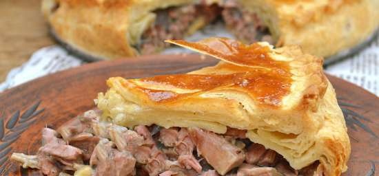 Smoked duck pie