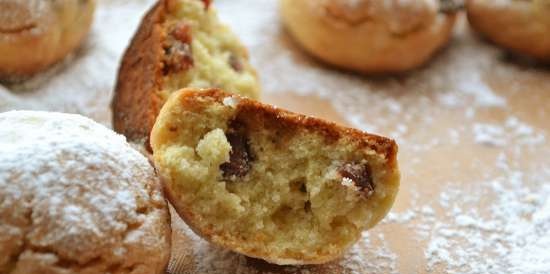 Koekjes met rozemarijn en gekonfijte aardbei