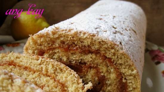 Rollo de galleta con grano integral