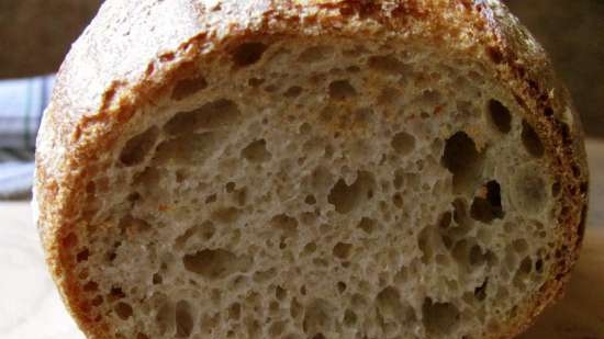 Pane di segale di grano con lunga lievitazione