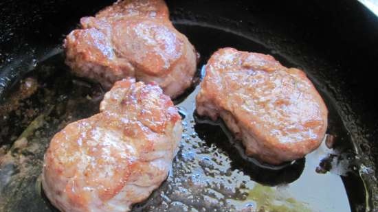 Varkensmedaillons met pompoencurry