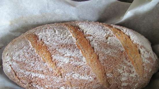 Pane di farina di mais a lievitazione naturale semplice