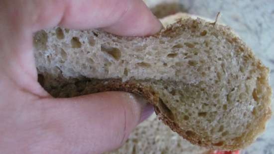 Pane di farina di mais a lievitazione naturale semplice