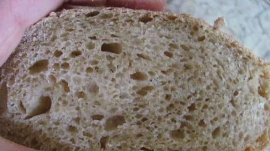 Pane di farina di mais a lievitazione naturale semplice