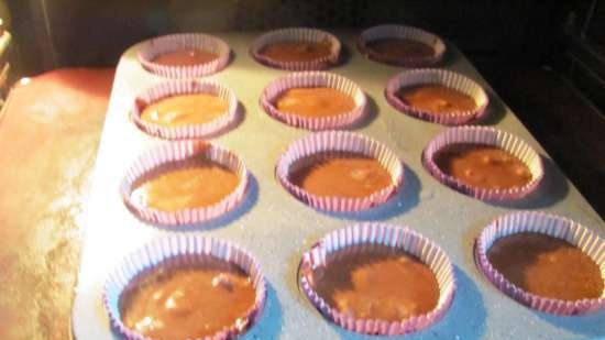 Muffin quaresimali al cioccolato e fragole