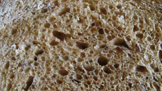 Pane con sesamo e lino su lievito naturale di segale