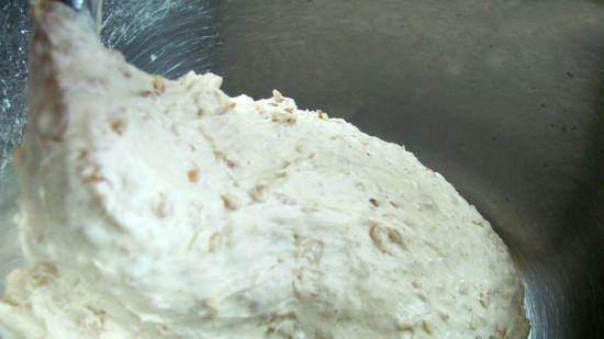 Pane di grano con fiocchi di grano saraceno