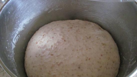 Pane di grano con fiocchi di grano saraceno