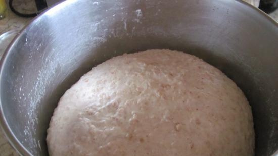 Pane di grano con fiocchi di grano saraceno