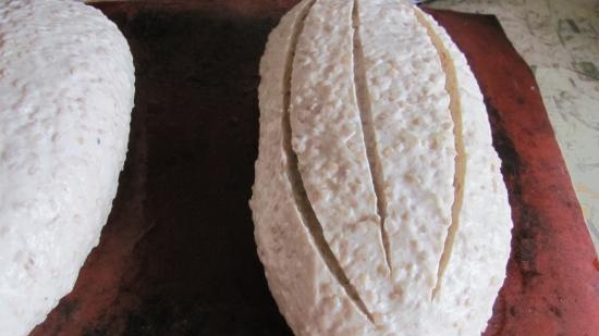 Pane di grano con fiocchi di grano saraceno