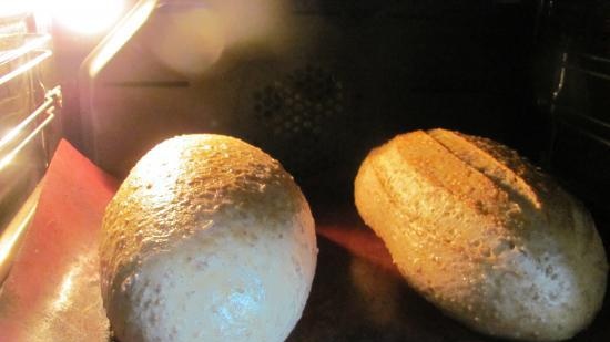 Pane di grano con fiocchi di grano saraceno