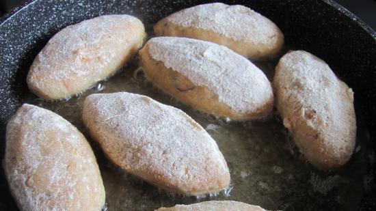 Tortas de pescado empanizadas con guisantes