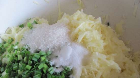 Lean Yeast Potato Pancakes with Green Onions