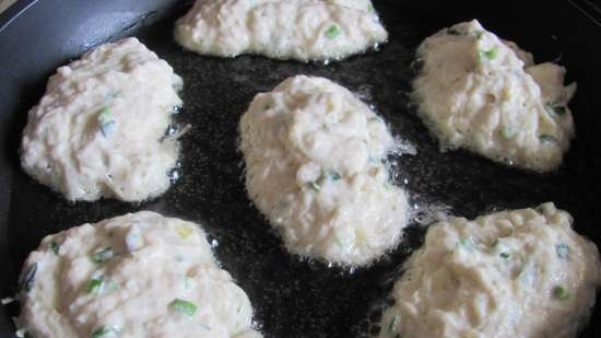 Lean Yeast Potato Pancakes with Green Onions