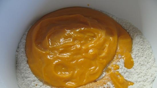 Cialde di zucca con acqua minerale