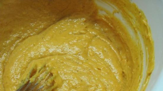 Cialde di zucca con acqua minerale