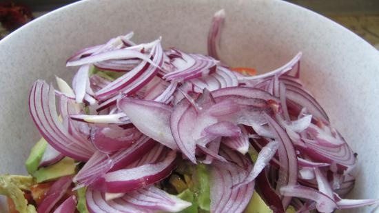 Insalata di fagioli con avocado