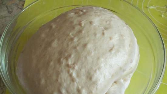 Sourdough bread with buckwheat flakes