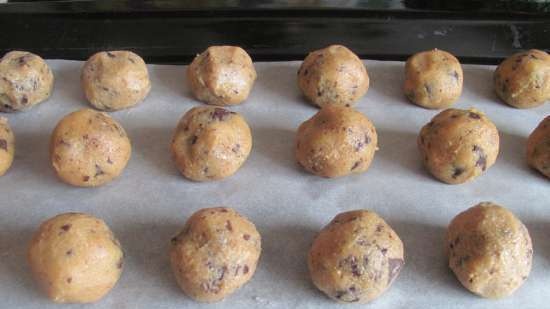 Mga cookies ng Chickpea-peanut (sandalan, walang gluten, vegetarian)