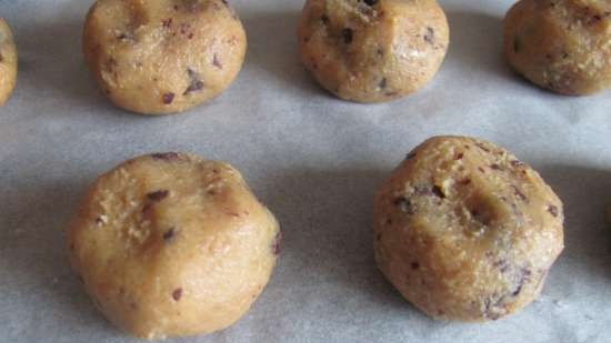 Mga cookies ng Chickpea-peanut (sandalan, walang gluten, vegetarian)