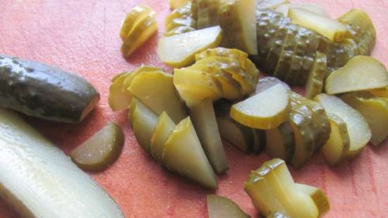 Insalata magra con patate fritte