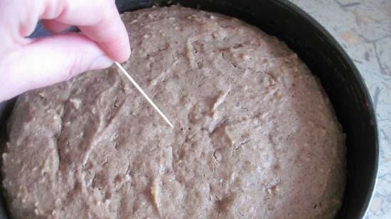 Pastel de alforfón con crema cuajada