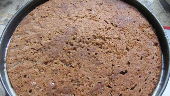 Torta di grano saraceno con crema di ricotta