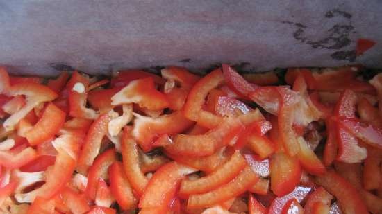 Torta di pesce a strati con verdure