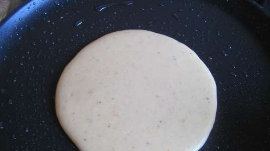 Pannenkoeken met maïsmeel en zoete aardappel