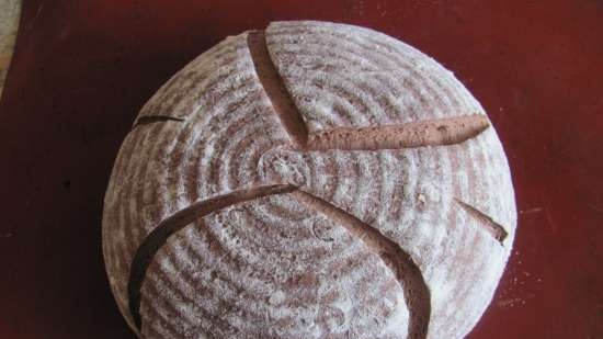 Pan de masa madre con harina de pepitas de uva