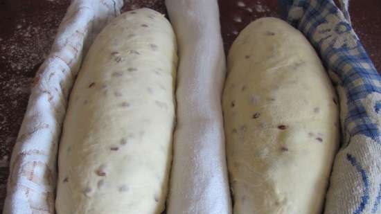 Pan de leche con sémola y lino