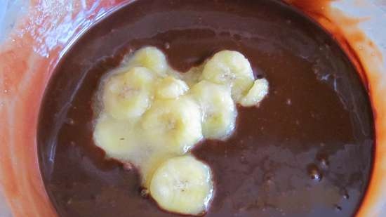 Chocolade-banaan truffels met koekjes