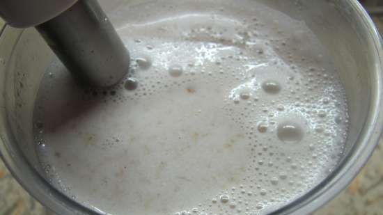 Frittelle magre al latte d'avena con patate e funghi