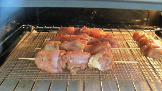 Sate ng manok (Rommelsbacher BG 1650 oven)