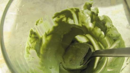 Postres cremosos amb xocolata blanca i te matcha