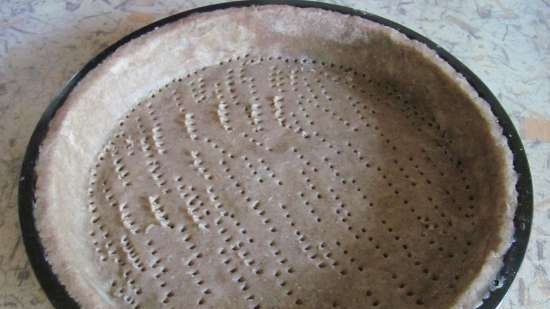 Tarta con galleta y nata