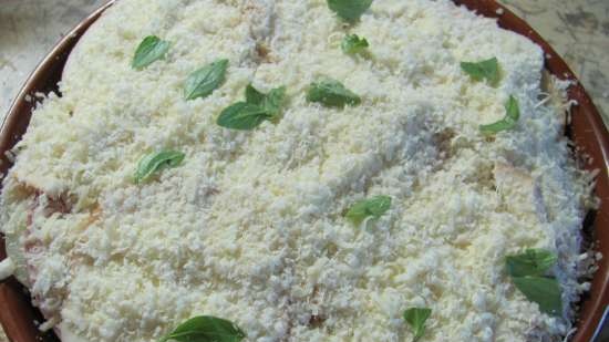 Casseruola di verdure con formaggio affumicato