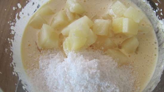 Soufflé de coco-pinya