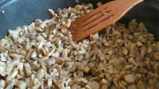 Mushroom terrine with eggs