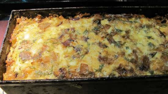 Terrina de bolets amb ous