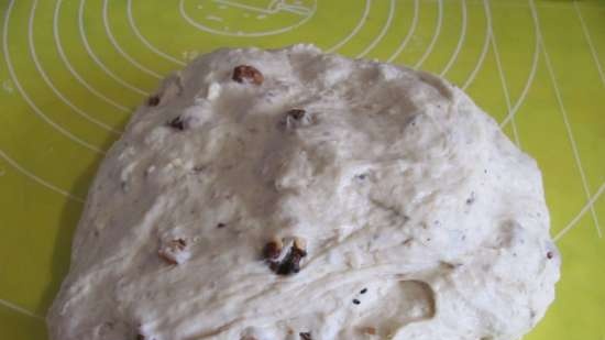 Bread with lavender and walnuts