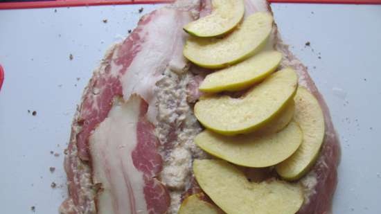 Filetto di tacchino ripieno di mele cotogne