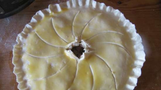 Smoked duck pie