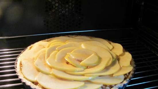 Tarta amb caramel i codony